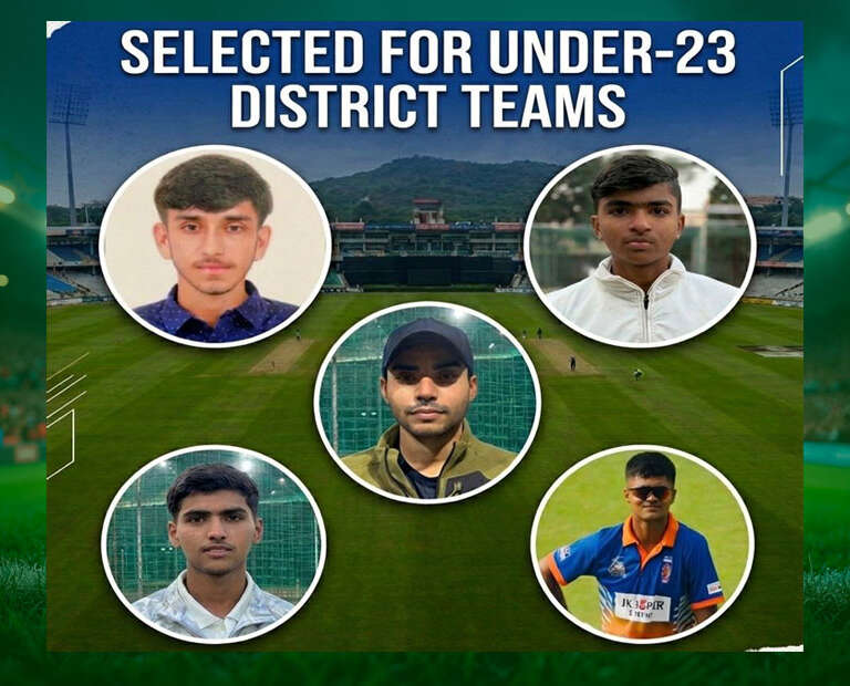 Big Achievement for CP Cricket Academy – 5 Players Selected for U-23 District (2026–27)