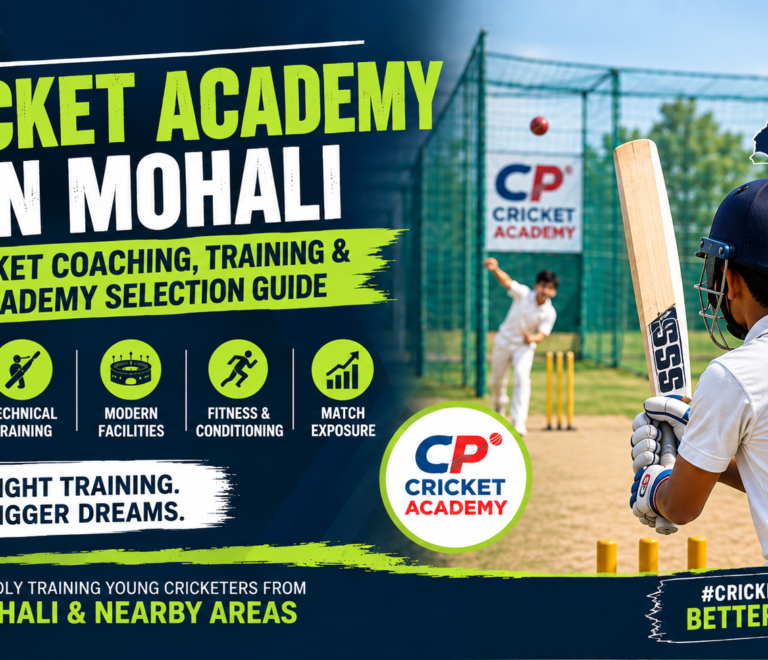 Best Cricket Academy in Mohali – Cricket Coaching, Training & Academy Selection Guide